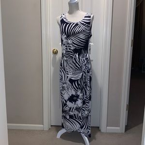 NEW WITH TAGS!!  Maxi dress with mock wrap & tie